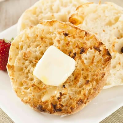 toasted English muffin