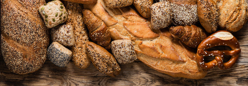 Bread is a combination of flour and water that has been baked.