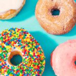Donuts are a fried dough confectionary often eaten for breakfast or as a dessert.