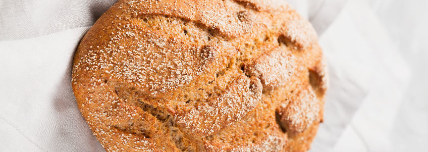 Baking with probiotics in bread and other baked goods. 