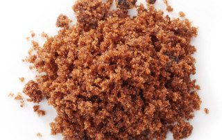 Brown sugar crystals are made from granulated sugar with added molasses.