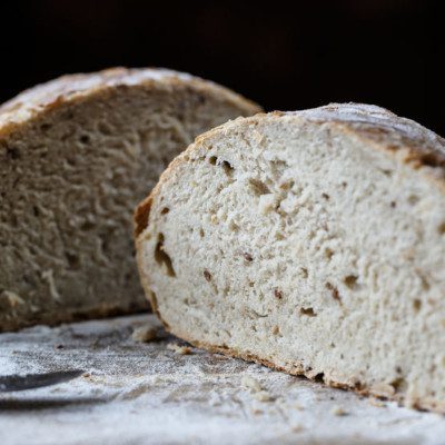 Aged flour in breads and cakes improves color and gluten strength.