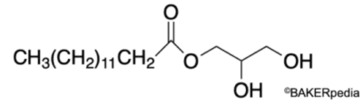 Chemical Structure of Succinylated Monoglycerides.