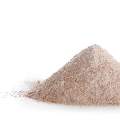 Stone ground whole wheat flour is typically used for bread manufacturing.