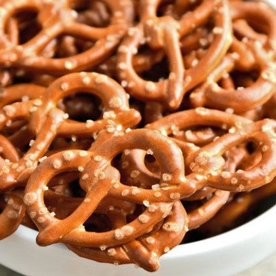 Hard Pretzels are uniquely shaped baked snacks manufactured from a lean and stiff fermented wheat flour dough.