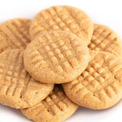 A peanut butter cookie is a flat, crunchy cookie made with peanut butter as the main ingredient.