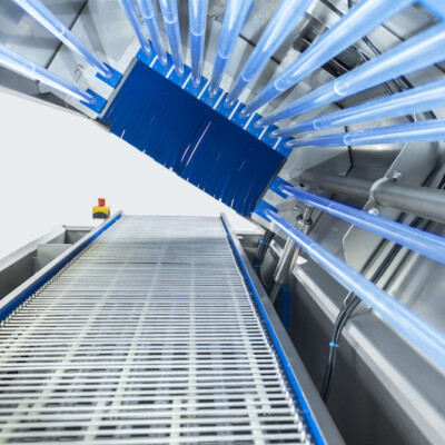 UV sanitizing is routinely used in the food industry to disinfect and extend shelf life.