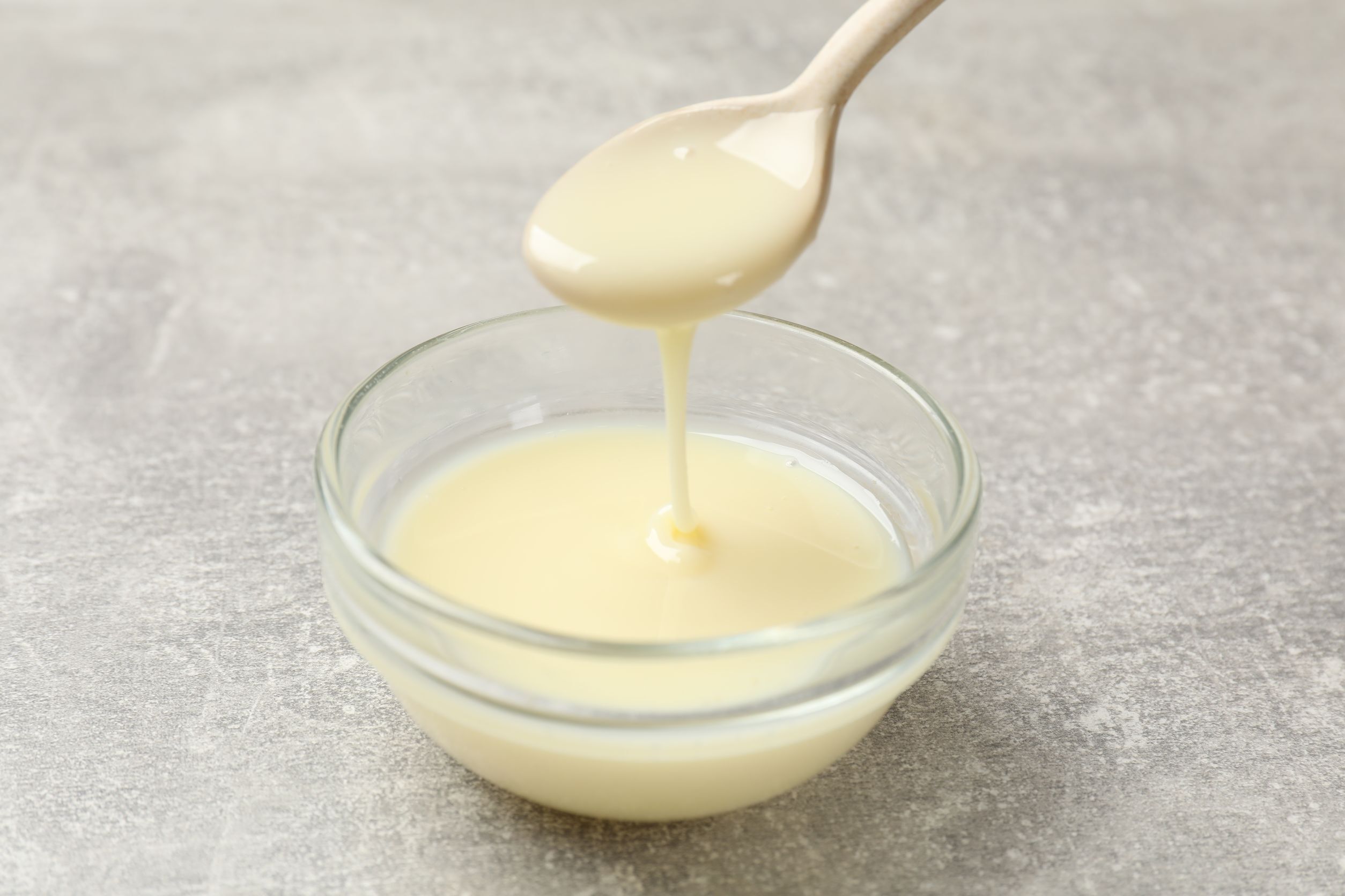 Condensed Milk is a thick, creamy liquid used in fudge and chocolate.