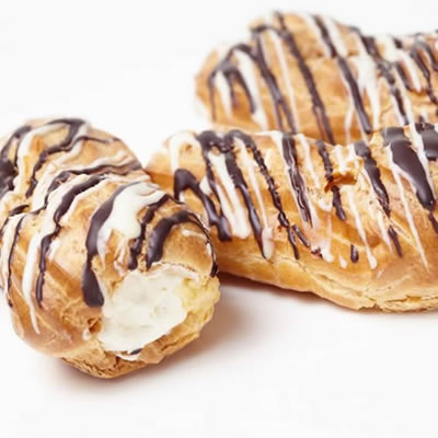 Choux pastries are French pastries often filled with cream-based fillings.